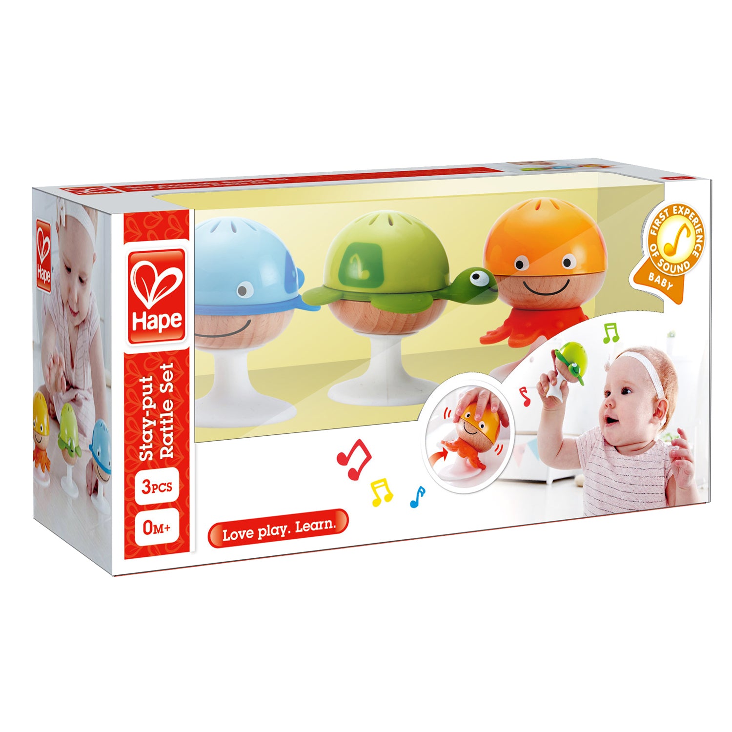 Stay-put Rattle Set | E0330F | Hape